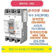 LS산전 EBN103c 100A 누전차단기 3P100A ELB ELCB EBE103b