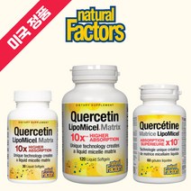 네추럴 팩터스 바이오액티브 퀘르세틴 케르세틴 quercetin 리포소말 리포미셀 매트릭스 회화나무/미국정품 해외직구, 30정