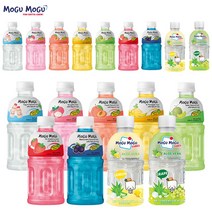 모구모구 프리미엄320ml 요거트 2개 리치 2개 복숭아 2개 파인애플 2개 멜론 2개 딸기 2개 블랙커런트 2개 큐브 레몬 2개 큐브 청포도 2개 (총18개) 어린이주스음료수과일