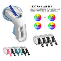 인화기 포토프린터 사진인화오메가 S 3D 점자 핸드 헬드 라벨 기계 6 롤 테이프 수동 인쇄 엠보싱 DIY 공예, 03 Set plus 4 label