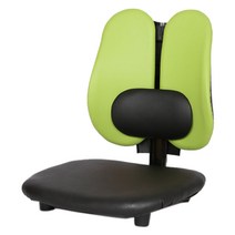 체어포커스 기능성 엔젤좌식 G04 요추형 의자 인조가죽, 애플그린