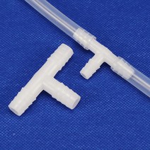 5Pcs 4mm ~ PE/PP 플라스틱 동등한 티 커넥터 수족관 탱크 공기 펌프 호스 파고다 관절 정원 물 파이프 피, 05 OD 5mm