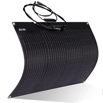 SOLARTRIP 태양광 패널 ETFE 단결정 유연한 태양 전지판 50W 12V 단결정 구부릴 수 있는 오프 그리드 충전 야외 텐트 해양 RV 캐빈 등에 적합합니다 (50W 태양 전지판)