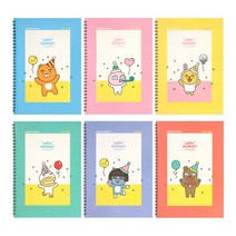 [문구조아] 카카오프렌즈 해피모먼트 신학기 스프링 노트 어피치, 4개