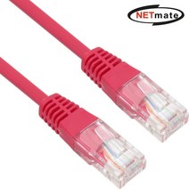 강원전자 넷메이트 NMC-U503R CAT.5E UTP 다이렉트 케이블(레드) 3m