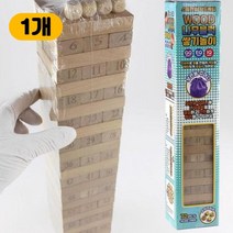 블럭쌓기 보드게임 나무쌓기 젠가놀이 블럭젠가 원목젠가 72조각 나무쌓기보드게임, 1개