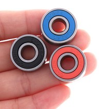 베어링샤프트 베어링 하우징5x ABEC-9 608 2RS 인라인 롤러 스케이트 휠 베어링 녹슬지 않는 보드 밀봉 8x2, 02 black