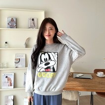 주디앤 여성 디즈니정품 구피 맨투맨 티 국내산