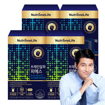 뉴트리원 뇌영양제 포스파티딜세린 식약처인증 인지력 개선 식물성캡슐 은행잎추출물 비타민E, 4box, 30캡슐