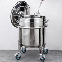 리터 대용량 업소용 곰솥 냄비 육수통 스텐 국솥 컬렉, 초대형 50cm 보조바퀴세트, 초대형 50cm