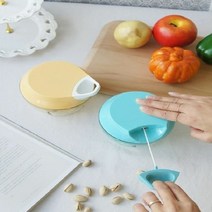 엄지척 다지기 야채다지기 칼 커팅기구 스텐재질 조리기구, 블루