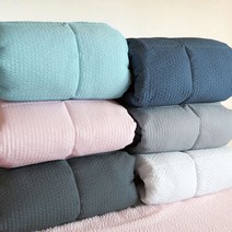 헬로베딩 시어서커 솔리드 누빔 토퍼 (요토퍼), 02.네이비