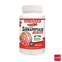 뉴트리돔 세라펩타제 120000 60정 (Serrapeptase 120000), 1개