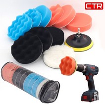 CTR 차량용 광택패드세트 12종 4인치 PP-12