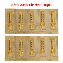 문신카트리지 0.5ml/0.3ml 일회용 주사기 앰플 헤드 바늘 독립 멸균 패키지 히알루론 펜용 립 필러 없음, [02] 10pcs 0.5ml