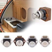 캠핑카용품 캠핑카부품 카라반용품 camper car push lock diameter 20mm rv caravan boat 서랍 lhome 캐비닛 서랍 래치 버튼 잠금 가구, 없음, 1개