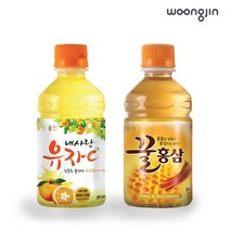 웅진식품 꿀홍삼/유자C 180ml 병/280ml 펫, 유자C 280ml x24펫, 상세설명 참조
