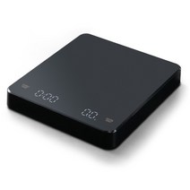 커피저울 핸드드립 바리스타 에스프레소 자동 타이밍이있는 주방 규모 정밀 전자 43, 검은색, 3kg
