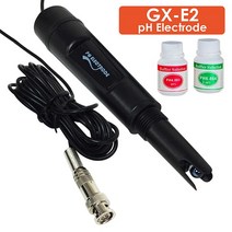 2-in-1 PH 온도 측정기 듀얼 디스플레이 수질 모니터링 키트 교체 가능한 전극, GX-E2