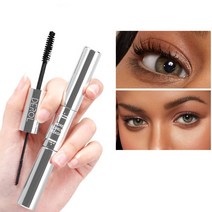 마스카라 투명 안번지는 여성용 방수 얇은 머리 속눈썹 날씬하고 두꺼운 컬링 빠른 건조 이중 번지기 쉬움, 한개옵션1, 01 Double headed