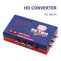 RetroScaler2x A/V to HDMI-호환 변환기 및 라인-doubler PS2/Dreamcast/NES/N64/MD1/MD2 레트로 게임 콘솔 레트로게임기 월광보합 오, Red_CHINA