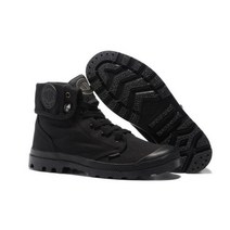미군군용화 미군전투화 PALLADIUM Pallabrouse 모든 검은 색 운동화 남자 높은 정상 군사 발목 부츠 편안한 캔버스 신발 Eur 크기 39-45