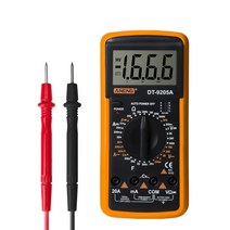 전류 전기계측기 테스터 검전기 전압 ANENG DT-9205A 디지털 멀티 미터 휴대용 고정밀 전기 테스트 DC 전압 전류계 도구, 02 Yellow