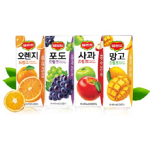 델몬트 드링크 190ml (사과x32팩) + (망고x32팩), 64팩