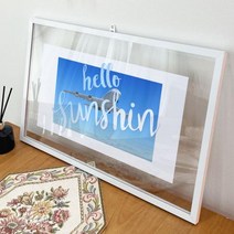ga331-투명액자58CmX38Cm 헬로선샤인 골드브라운