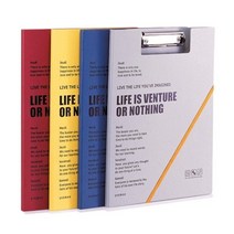 기타 바보사랑[해피툴]와이어클립 레포트화일 2개 SET, 선택:노랑, 단품