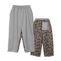 NONFLOOR 투페이스 카모 트랙 팬츠 멜란지