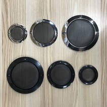 스피커 그릴 커버 2인치/3인치/4인치 철망 매쉬 오디오 자작 DIY 덥개 프레임, 3인치, 블랙