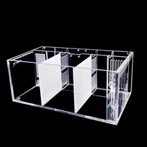 관상어 가정용 어항 수족관 수조 생물 장식 칸막이 니모 구피 물고기 버들붕어 베타 4자 금붕어 무환수 45큐브 30큐브 거북이키우기 해수어 3, 3그리드 기반(실린더 본체 + 격리판)