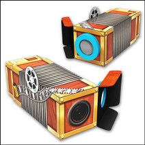 2in1 바늘구멍렌즈와 볼록렌즈 종이카메라 5인용 조립키트-72394EA 와이조이샵