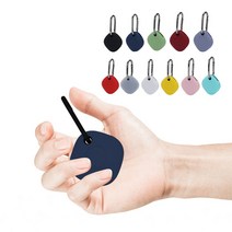 삼성 갤럭시 위치추적기 스마트태그 플러스 실리콘 방수 보호케이스 키링 악세사리, 옐로우