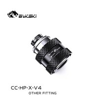 Bykski-핸드 푸시 워터 릴리스 밸브 G1 4 &39;&39;스레드 남성 여성 황동 확장 오픈 스톱 스위치 PC 냉각, 01 Black