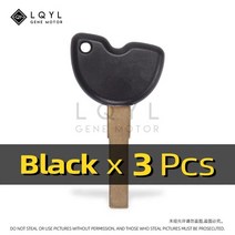 오토바이자물쇠 자전거자물쇠 오토바이열쇠고리 베스파 피아지오 3VTE GTV GTS 125 250 300 GILERA NEXUS 500 MP3 비버리 350 오토바이 자르지 않은, 4.3 PCS Black