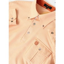 (L)닥스 카라 긴팔티셔츠 골프 주황