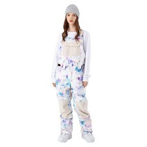 셰이파 SEARIPE 여성 및 남성용 스노우 빕 조절 가능한 오버롤 팬츠 내마모성 하이킹 단열 스키 Green Mountain, X-Small