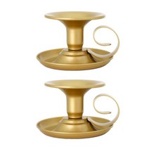 2 현대 우아한 캔들 홀더 장식품 장식 촛대 촛대 웨딩 테이블 저녁 파티 차 빛, 금, 금속