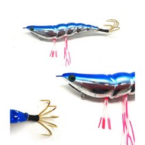 문어 에기 채비 밑걸림 방지 최소화 삼발이 오발이에기, 블루실버