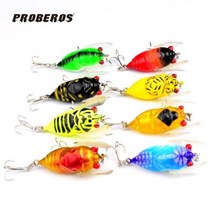 PROBEROS 탑워터 매미 워블러 배스낚시 메기낚시 루어 탑워터 하드베이트 배스 지터벅 워블러 메기루어 웜, C타입