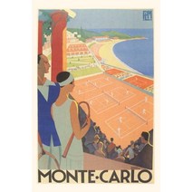 (영문도서) Vintage Journal Badminton Court Monte Carlo Travel Poster Paperback, Found Image Press