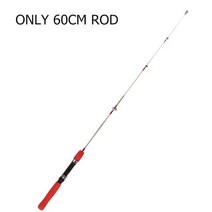 빙어 얼음 낚시대 60cm80cm100cm 휴대용 겨울 콤보 캐스팅 솔리드 하드로드 낚시 릴 바다 1pc, 만 60cm 막대