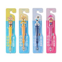 해호 뽀로로 피규어 칫솔 혼합B(뽀로로 에디 포비 해리), 1세트