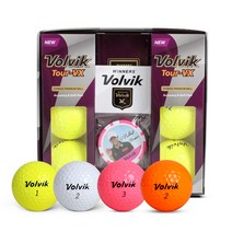 볼빅 TOUR-VX 골프공 6알세트, 오렌지+볼마커
