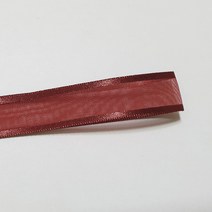 선물포장리본 꽃포장리본 양면 오간디 리본 (폭 6mm 길이90m)(폭 10mm/15mm/25mm/35mm 길이 45mm), 25mm, 21(와인)