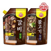 [오뚜기] 육류양념장 불고기/갈비 480gx2개, 불고기+갈비, 480g