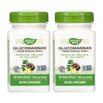 네이처스웨이 글루코만난 곤약 뿌리 100캡슐 1995mg Glucomannan 2개