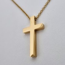 영롱공방 차량용 십자가 12종 자동차 미니 룸미러 차량걸이 선물, 골드십자가